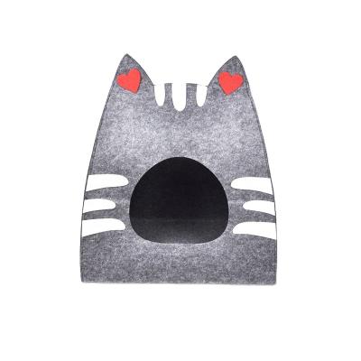 China Factory Price Customized Breathable Colorful Foldable Felt Cat House For Cat for sale