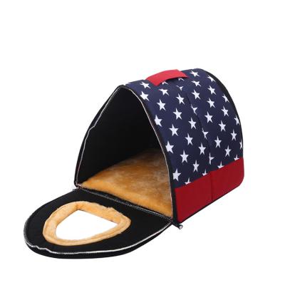 China Star Profile Breathable Zhejiang Comfortable Soft Colorful Cute Cat Nest Pet Bed Woven for sale