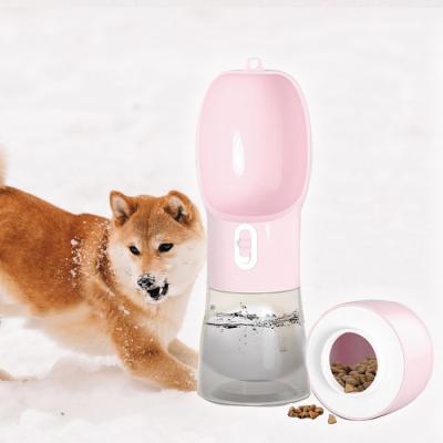 China Small Pet Food Grade BPA Free Leak Proof Portable Dog Water Bottle Cat Travel Drink Cup Dispenser for Pets Outdoor Walking for sale