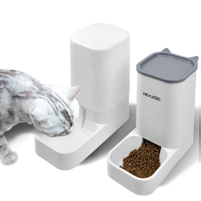 China Hot Selling Automatic Mascotas Dog Cat Food Water Dispenser Bottle Bowl Smart Automatic Pet Bowl Feeder for sale