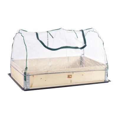 China Portable FSC Mini Greenhouse Plant Cover With Fiberglass Arch For Planting Box Set for sale