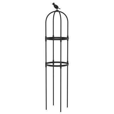 China Garden Plant Cage Support And Round Growing Plant Trellis Obelisk 11mm for sale