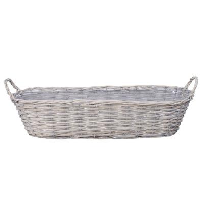 China 100% Natural Garden And Nature Green Willow Flower Plant Potted Home Outdoor Storage Basket for sale