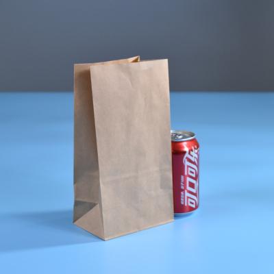 China Wholesale 100% Recycled Brown Kraft SOS Bag for Restaurants Bread Sandwich Kraft Paper Bag en venta