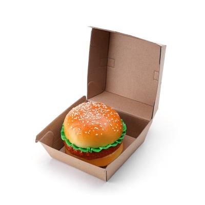 China Eco-friendly Custom Printing Logo Paper Box for Burger Packaging Box Disposable Hamburger Box for sale