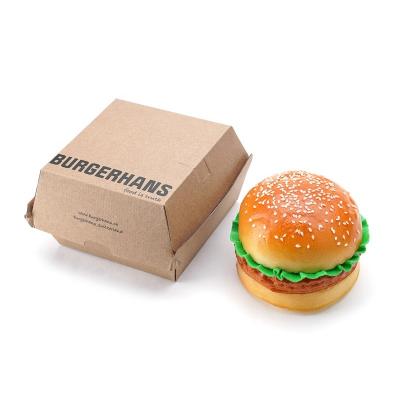 China Wholesale Custom Disposable Paper Boxes Burger Box Fast Food Eco-friendly Hamburger Box for sale