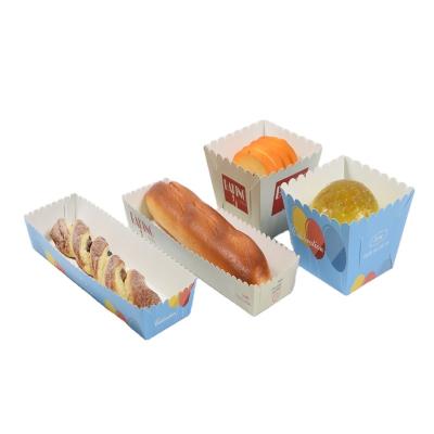 China Desert Chocolate Fast Food Container Paper Boxes Disposable Custom Paper Boxes For Food for sale