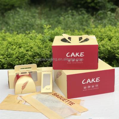 중국 Cake Box Birthday Wedding Christmas Party High Square Cake Packaging Box 판매용