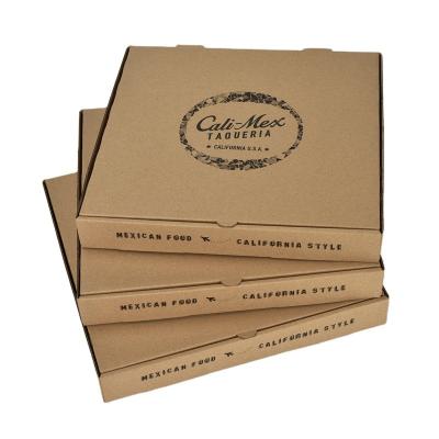 China Custom Disposable take away cardboard pizza boxes wholesale 6 inches 9 inches 12 inches packaging for pizza for sale