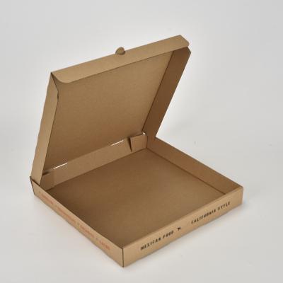 China brown blank pizza boxes custom corrugated plain pizza boxes for sale