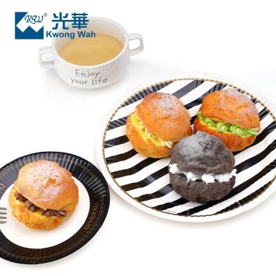 China Printing Logo Disposable Bio-degradable Paper Plates Party Christmas Food Packaging Paper Plates for sale