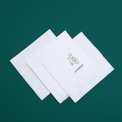 China Factory Manufacturers Top Quality 18gsm 3Ply Various Size Party White Tissue Napkins Paper Custom for sale