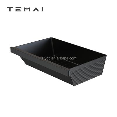 China Multifunctional Factory Direct Selling Portable Organizer Car Storage Box For Tesla Model Y Under Car Seat for sale