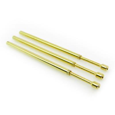 China Plunger - Gold Plated Brass Probe Pogo Pin Coppy Spring Contact Probes PCB Testing Pin for sale