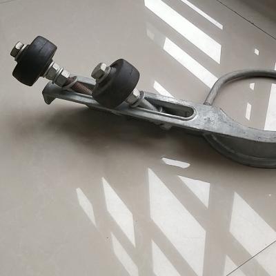 China Modern American Iron Door Guide Wheel Frame With Two Small Wheels for sale