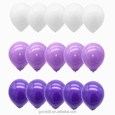 China Birthday wedding party Decorating  white  Pink lavender purple  color  12 Latex Balloon for sale