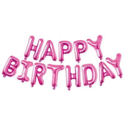 China 16 inch American type happy birthday sets foil letter balloon for sale