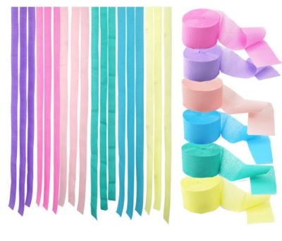 China Party Streamer Paper Decorations Crepe Paper for Christmas Birthday Wedding Concert Decoration Event & Party Supplies for sale