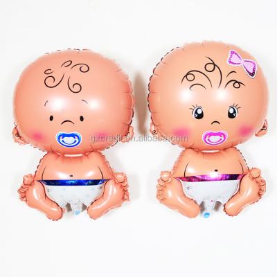 China Lovely Cartoon Angel Pacifier Baby Boy Girl Foil Balloons For Baby Shower Birthday Party for sale