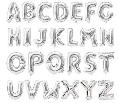 China 16 inch alphabet letter foil wedding balloons for sale