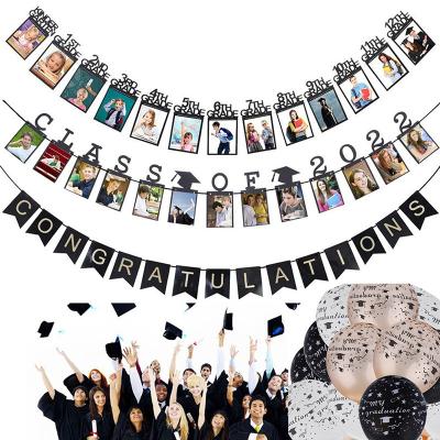 China graduation party decoration Congrats of 2022 party backdrop decoration Paper Congrats Grad Graduation Photo Banner for sale