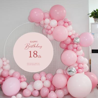 China high quality 12 inch different color pink balloons for girls birthday wedding party pink balloon arch making for sale