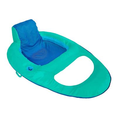 China Fashionable Floating Pool Lounger Inflatable Chair lounge with Cup Holder Comfortable backrest armrests and headrest for pool lake ocean for sale