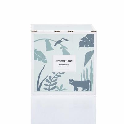 China High qualty materials custom logo recycled ad foldable paper box printed with corrugated lid closure packaging box for glass cup for sale