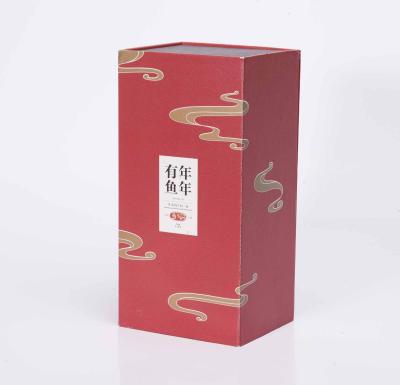 China Premium Magnetic Luxury Paper Gift Box Fancy Design Materials Logo Reused Red Printed Logo Closure Packing Box For Vacuum Cup for sale