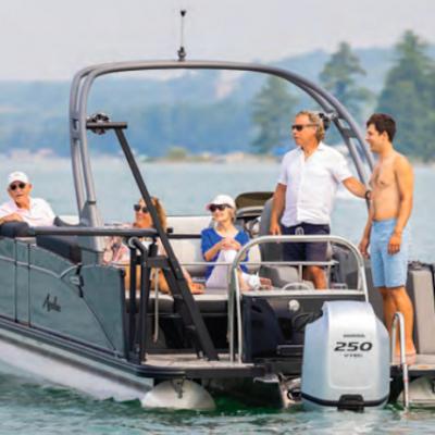 China 2023 New Aluminum Pontoon Boats Kits Price Aluminum Luxury Pontoon Boat For Sale for sale