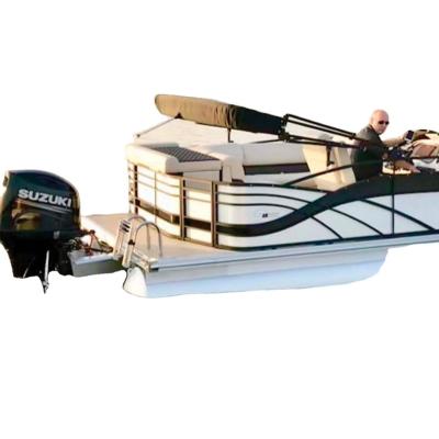 China 2023 good quality hot sale luxury leisure aluminum guided party pontoon boats for sale for sale