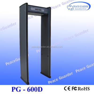 China High Station Airport Sensitivity Door Frame Metal Detector with 6 Positioning Zones PG-600D for sale