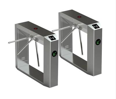 China time & Automatic Qr Assist Face Recognition Card System Barcode Reader Security Turnstile Access Control Tripod Turnstile for sale