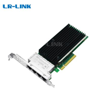 China Server LR-LINK LRES1013PT PCIe 3.0 Quad x8 Port 10Gbps 2*RJ45 Copper Ethernet Network Card Based on Intel X710-T4L for sale