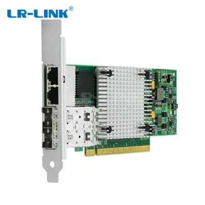 China LR-LINK LRES4002TF-2S2T PCIe x16 Quad Ports 2*SFP+ 10G and 2*RJ45 1G Ethernet Copper Hybrid Fiber and NIC Card Customization for sale