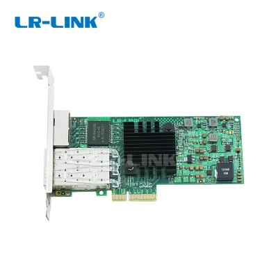 China Server 2*SFP and 2*RJ45 PCIe x4 Dual Port Gigabit 1G Fiber and Copper Industry Ethernet Network Card for sale