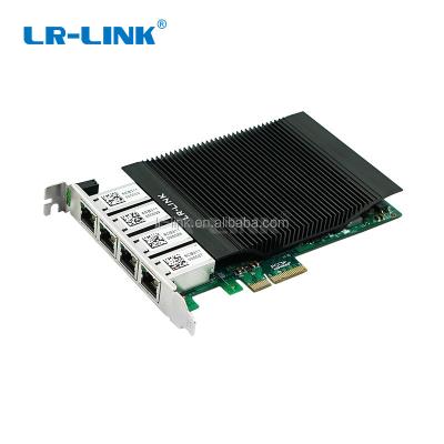 China Server Intel I350 Based 4*RJ45 10/100/1000Mbps PCIe x4 Quad Port Industry PoE Ethernet Copper Card For Industrial Camera for sale