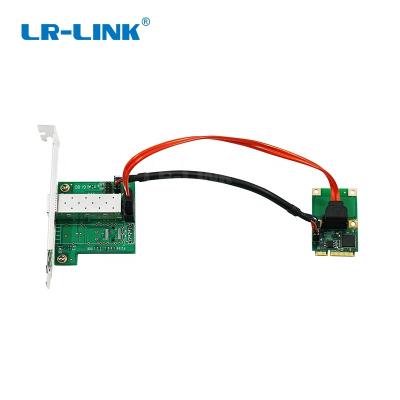 China Desktop Ethernet Fiber Gigabit 1000Base-X Mini PCIe 1*SFP Ports LR-LINK LRES2204PF-SFP Mini PCIe Card for sale