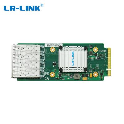 China PCI Express x8 gigabit 4 port network adapter based on Intel I350 chip for customization LREM3500PF-4SFP for sale