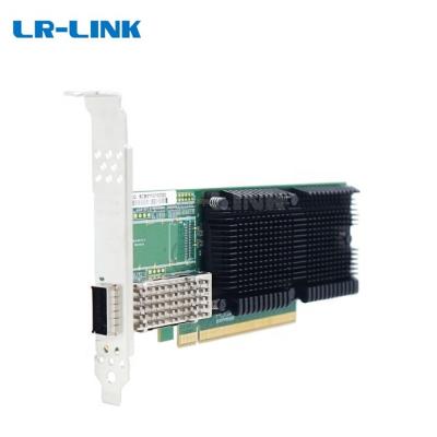 China LR-LINK Server Brand LRES1019PF-QSFP28 PCIe v4.0 x16 100Gbps 1*QSFP28 Single Port Ethernet Network Card for sale