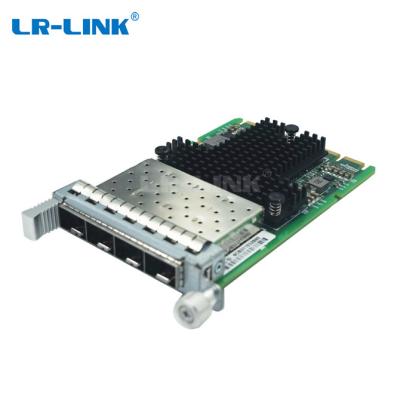 China LR-LINK Quad-Port 4*SFP+ OCP 3.0 10G Intel Chipse High Speed ​​Mezzanine Network Module Wired Ethernet Network Card Adapter For Server for sale