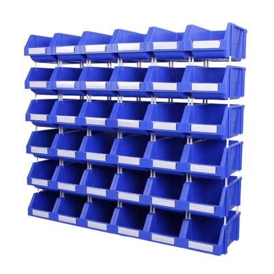 China Viable Bulk Stock Warehouse Tool Hardware Storage Box Picking Shelf Storage Bin Stackable Hanging Plastic Room Bin for sale