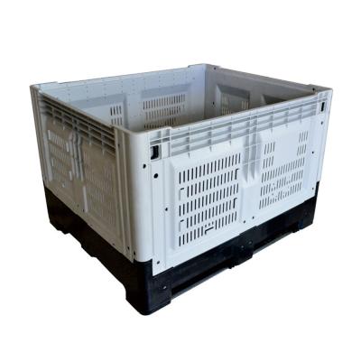 China Large Folable Folding Plastic Pallet Box Bin For Fruit And Vegetable Plastic Pallet Box Used for sale