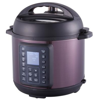 China 6 Liter 9-in-1 Auto-Release Programmable Car Pressure Cookers With Stainless Steel Rice Cooker for sale