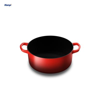 China Sustainable Newest Vision Ultralight Non-Stick Cookware Enamel On Steel Cookware With Lid for sale