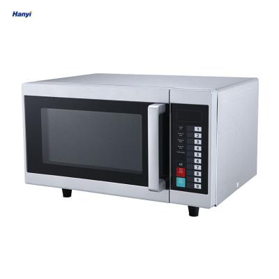 China Hotel 25L 1000W Commercial Stainless Steel Microwave Oven Led Display Stainless Cavity for sale