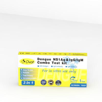 China 15 Minute Dengue Ns1 Ag & lgG/IgM Instant Diagnostic Rapid Test Kit With 99% Accuracy - CE ISO Certified for sale