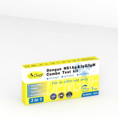 China Eenmalig thuisgebruik voor dengue-N1 Ag & lgG/IgM combinatietestkit ((3 IN 1),Antigen Rapid Test Kit Te koop