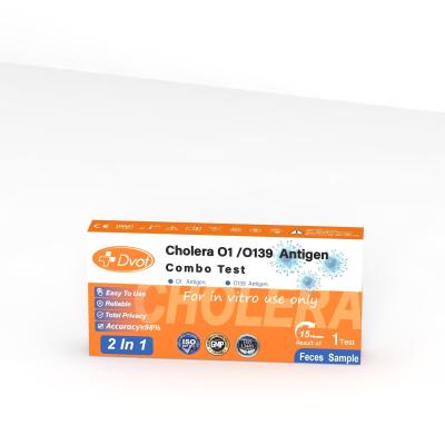 China Kit de teste combinado de antígenos de cólera O1/O139 98% de precisão Kit de teste rápido de antígenos para uso doméstico à venda