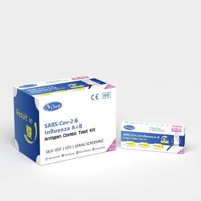 China Testkit Infektionskrankheit Diagnostikkit Schnelltestgerät SARS-CoV-2 & Influenza A + B Antigen Schnelltestkits zu verkaufen